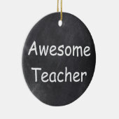 先生素晴らしシャルボードデザインギフトアイディア セラミックオーナメント (右)