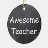 先生素晴らしシャルボードデザインギフトアイディア セラミックオーナメント (左)