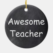 先生素晴らしシャルボードデザインギフトアイディア セラミックオーナメント (裏面)