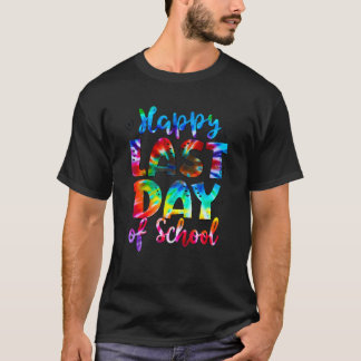 先生絞り染めハローサマーハッピーラストデイオブシュ Tシャツ