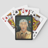 先生絵を描のアルフレッドキツネ トランプ (裏面)