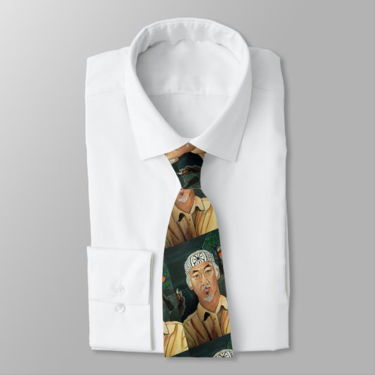 先生絵を描のアルフレッドキツネ ネクタイ (タイ)