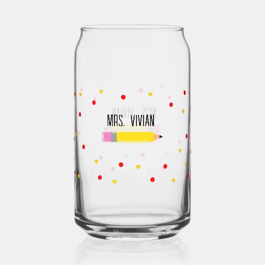 先生缶ガラスギフト先生 ガラス缶 (正面)