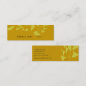 先生自然銀杏 スキニー名刺 (正面/裏面)