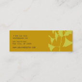 先生自然銀杏 スキニー名刺 (裏面)