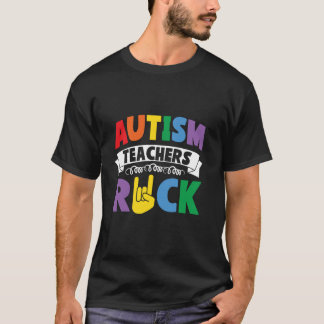 先生自閉症啓発先生 Tシャツ