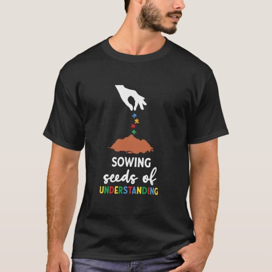 先生自閉症啓発先生 Tシャツ (正面)