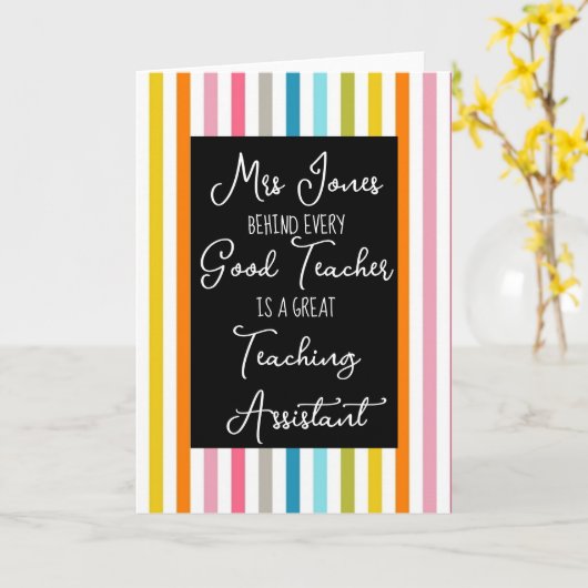 先生補助カード カード (黄色い花)