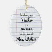 先生補助トートバ教えッグの補助心臓 セラミックオーナメント (右)