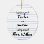 先生補助トートバ教えッグの補助心臓 セラミックオーナメント (左)