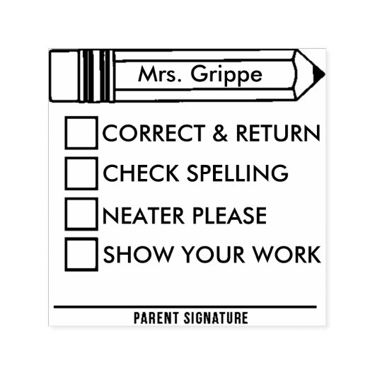 先生補正用セルフインキングスタンプ セルフインキングスタンプ (デザイン)