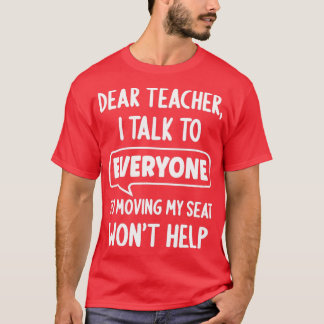 先生親愛私は皆に話すシートWont H Tシャツ