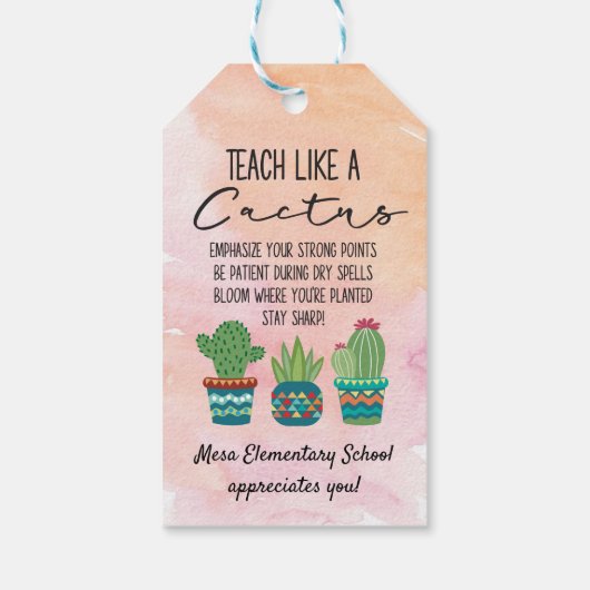 先生評価ウィークサボテンテーマ ギフトタグ (裏面)