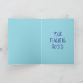 先生評価カード、サンキューカード 案内状 (内部)