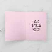 先生評価カード、サンキューカード 案内状 (内部)