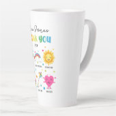 先生評価サンキューカードの卒業 カフェラテマグ (右アングル)