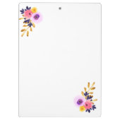 先生評価タイポグラフィ パーソナライズされた クリップボード (裏面)