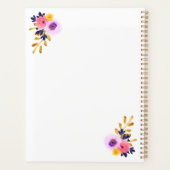 先生評価タイポグラフィ パーソナライズされた プランナー手帳 (裏面)