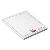 先生評価ハート ノートパッド (アングル)