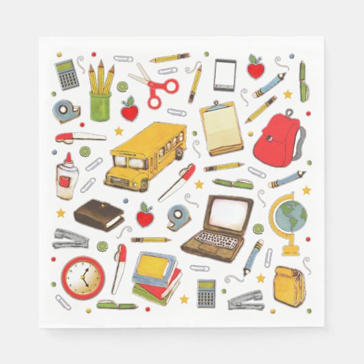 先生評価パーティー スタンダードランチョンナプキン (正面)