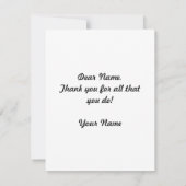 先生評価フラットカード サンキューカード (裏面)