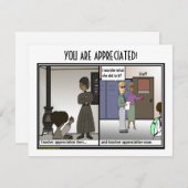 先生評価フラットカード サンキューカード (正面/裏面)