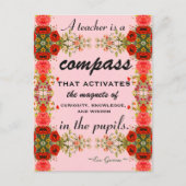 先生評価フローラ引用文 ポストカード (正面)