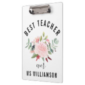 先生評価フローラ パーソナライズされた クリップボード (左)