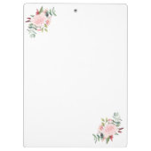 先生評価フローラ パーソナライズされた クリップボード (裏面)