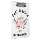 先生評価フローラ パーソナライズされた クリップボード (右)