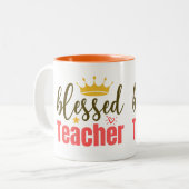 先生評価マググ | お礼のプレゼント ツートーンマグカップ (正面左)