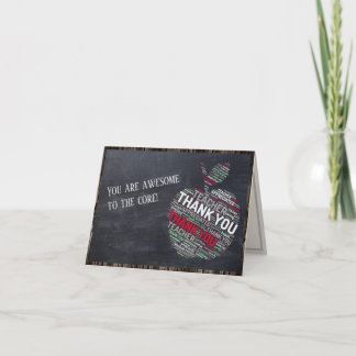 先生評価ワードクラウドサンキューカード サンキューカード