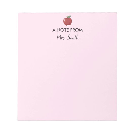 先生評価新学期供給Apple ノートパッド (正面)