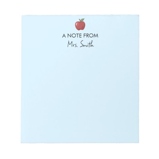 先生評価新学期供給Apple ノートパッド (正面)