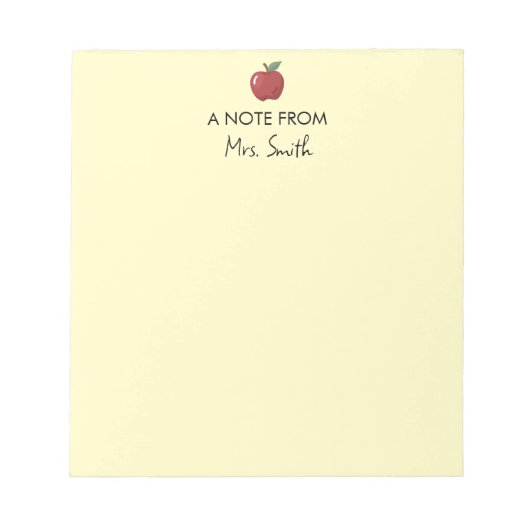 先生評価新学期供給Apple ノートパッド (正面)