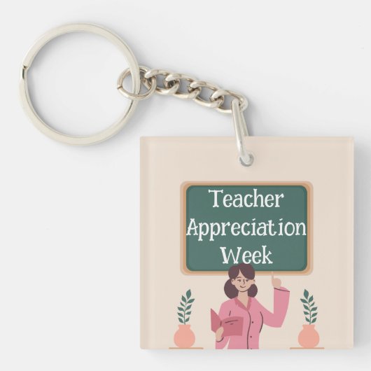 先生評価週 キーホルダー (正面)