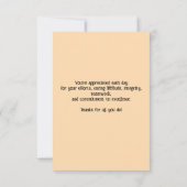 先生評価週 サンキューカード (裏面)