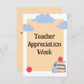 先生評価週 サンキューカード (正面/裏面)