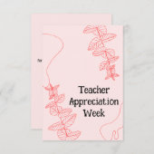 先生評価週 サンキューカード (正面/裏面)