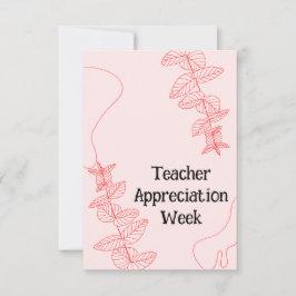 先生評価週 サンキューカード