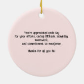 先生評価週 セラミックオーナメント (裏面)