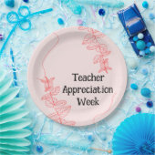 先生評価週 ペーパープレート (パーティー)