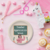 先生評価週 ペーパープレート (パーティー)