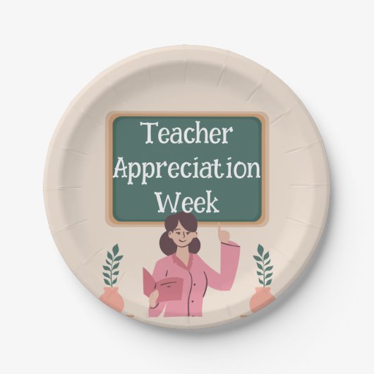先生評価週 ペーパープレート (正面)