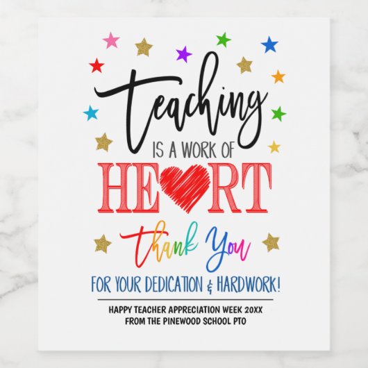 先生評価週 ワインラベル (シングルラベル)