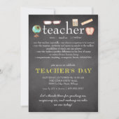 先生評価|先生デイ招待状 招待状 (正面)