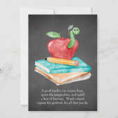 先生評価|先生デイ招待状 招待状 (裏面)