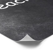 先生誇りを持ったシャルボードデザインクラス装飾 ポスター (角)