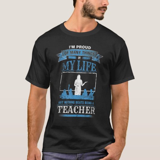 先生誇りを持ったスクールのクラス教えの2 Tシャツ (正面)