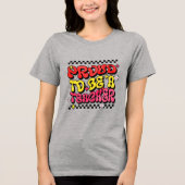 先生誇りを持ったレトロ-先生ギフト トライブレンドＴシャツ (正面)